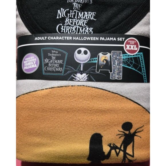 Disney Size XXL Tim Burton’s The Nightmare Before Christmas Adult Pajama Set New - Picture 2 of 7